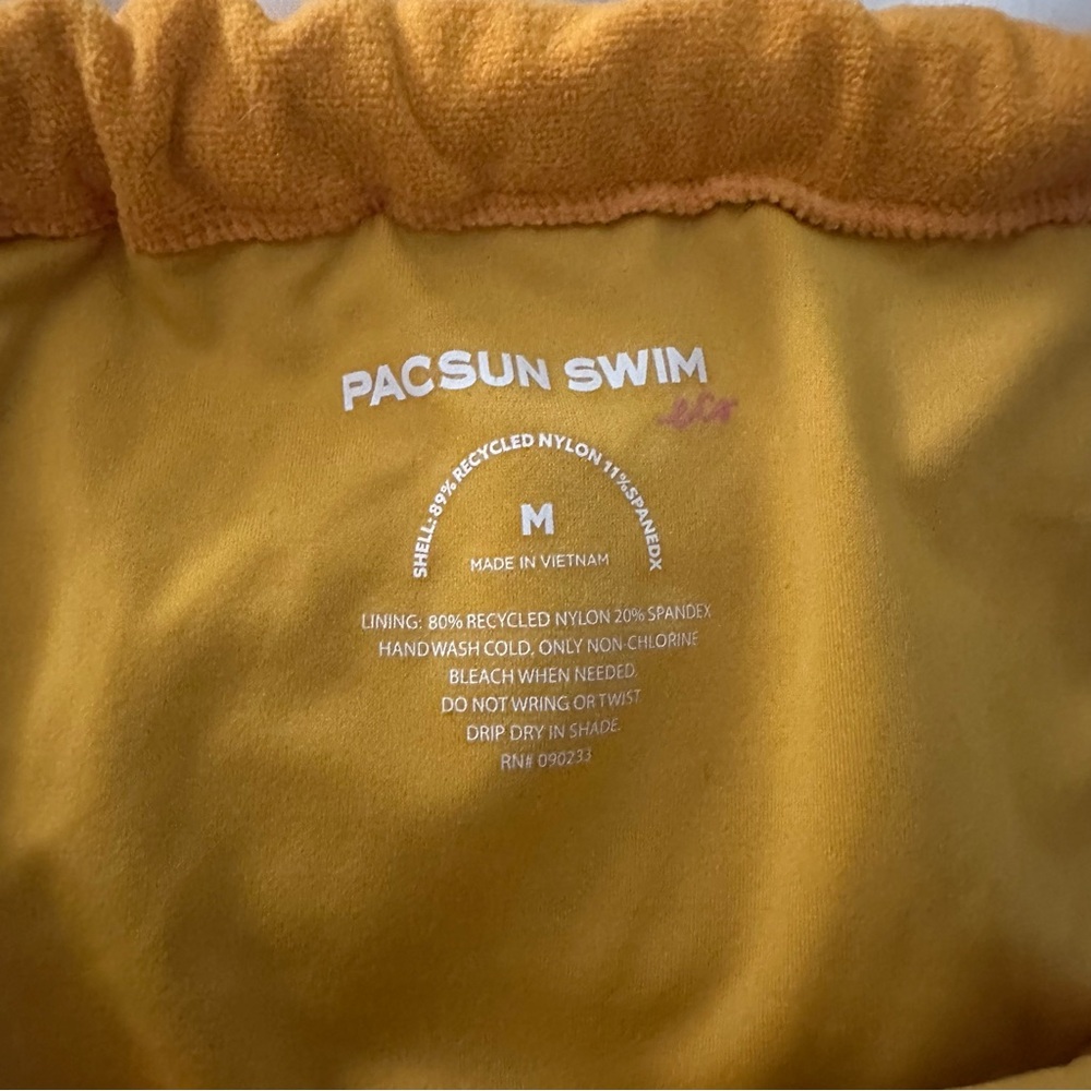 PacSun Ochre Twist Bandeau Bikini Set - Picture 3 of 7
